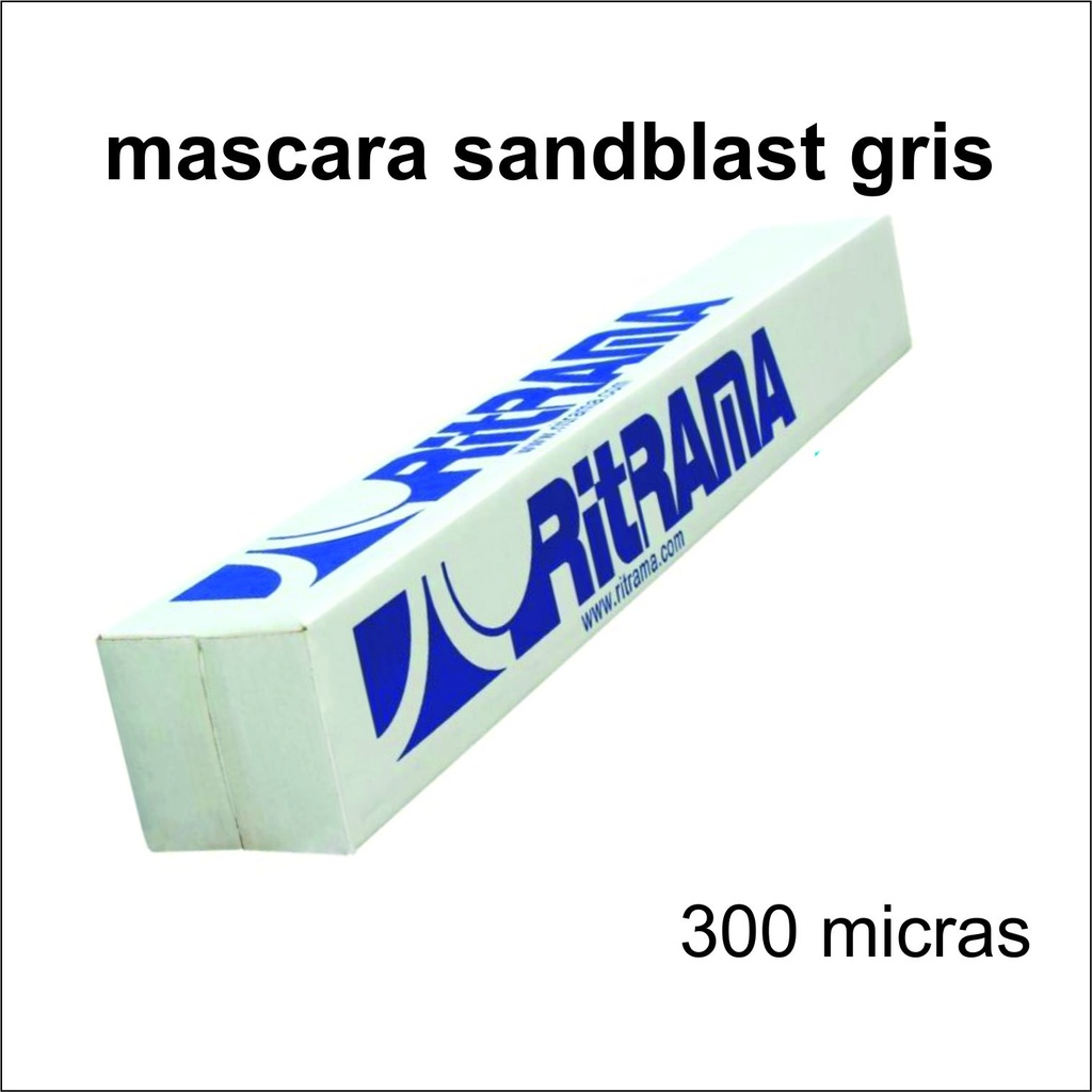MASCARA SANDBLAST RITRAMA GRIS DE 300 MICRAS 01430. 122X25, ROLLO