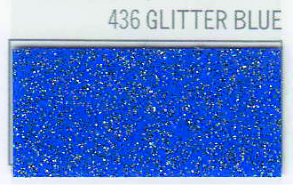 POLI-FLEX 436 GLITTER AZUL VINILO TEXTIL 050X25, ml