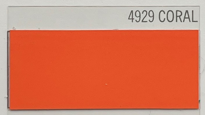 POLI-FLEX TURBO 4929 CORAL VINILO TEXTIL 050X25, ml