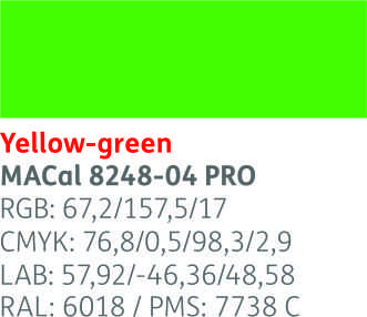 VINILO MAC MATE 8248-04 VERDE AMARILLO 123,ml  (hasta fin de stock)