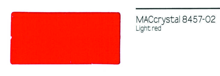 VINILO MACrystal 8457-02 ROJO CLARO TRANSPARENTE 123x25, ml