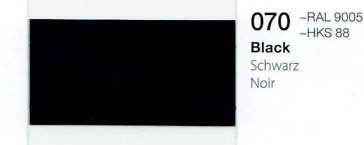 VINILO ORACAL 651-070 NEGRO BRILLO 1.26 X 50,ml