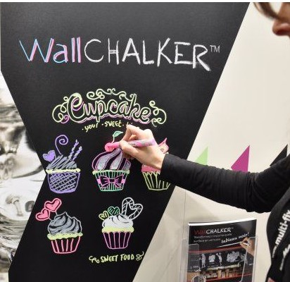 VINILO PIZARRA NEGRO MACTAC WALLCHALKER, 1.23 X 50 , M.L