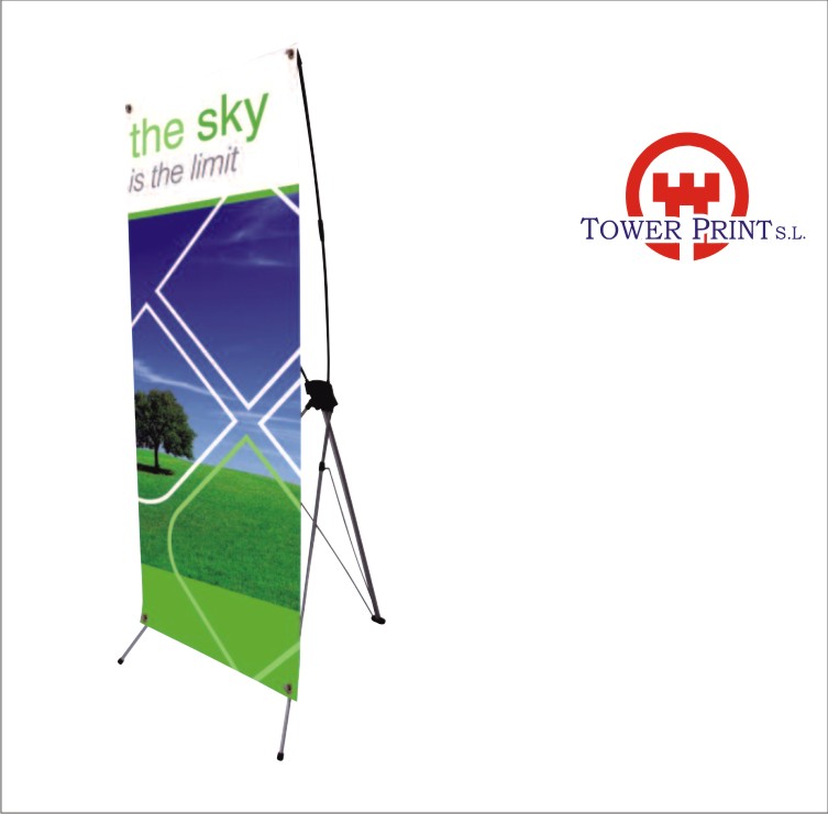 DISPLAY X BANNER ALUMINIO VORTEX 1.80 X 0.80