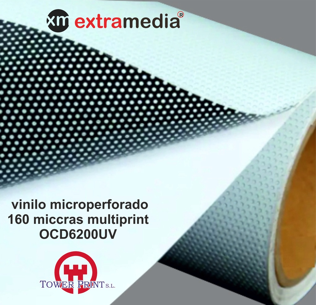 EXTRA MEDIA VINILO MICROP. 160My. MULTIPRINT HOMOLOGADO C/100 ETIQUETAS 1.07X50