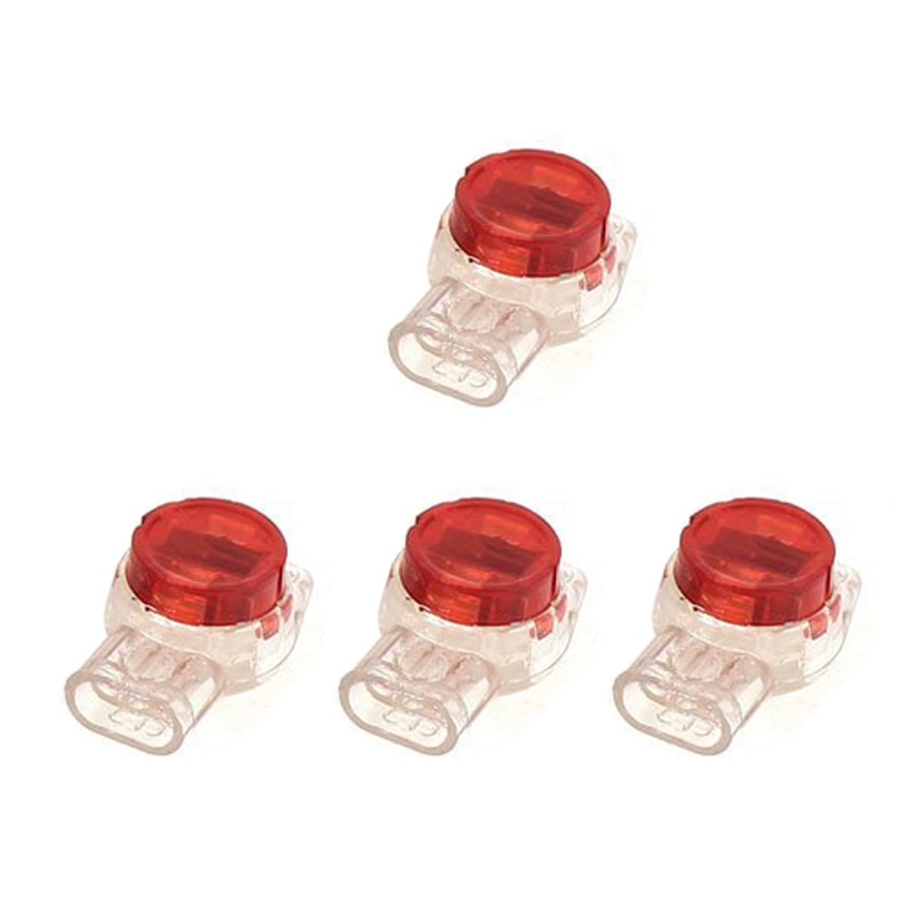 GTLED CONECTOR ESTANCO LEDS 3 VIAS ROJO 0.4-0.9.100 UND.
