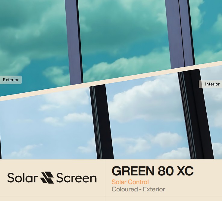 LAMINA SOLAR VERDE EXTERIOR SOLAR SCREEN VERT80XC 1.52 m.l.