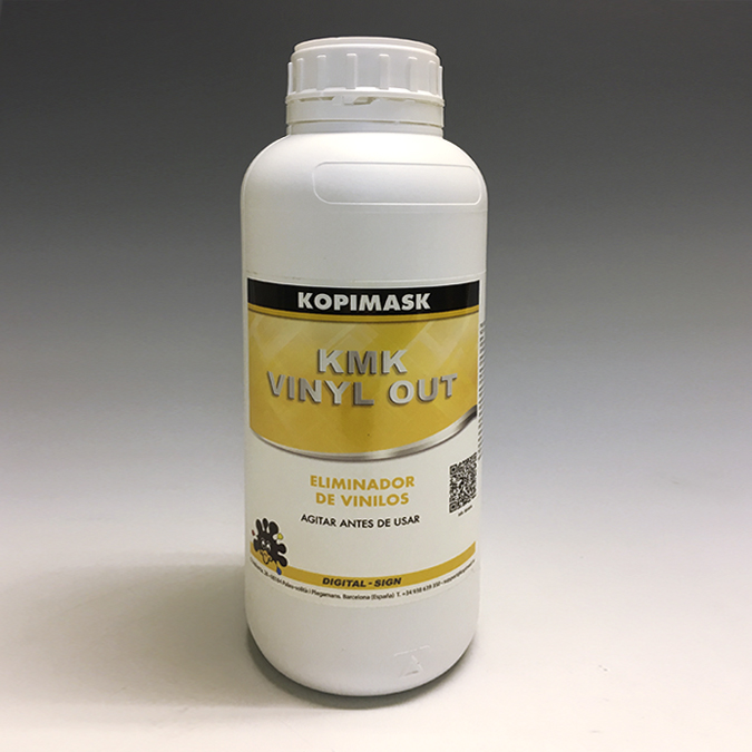 LIQUIDO EN GEL VINYL OUT PARA RETIRAR VINILO PEGADO, ENVASE DE 1LT.