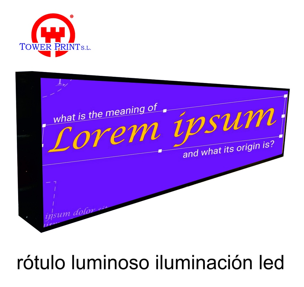 MODULO LUMINOSO PERFIL 130mm. DE 51 A 65 Cms. DE ALTURA, P.V. METRO LINEAL.
