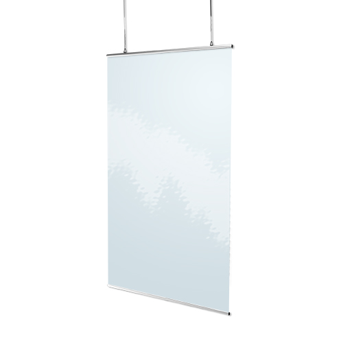 PERFIL ALUMINIO SNAP RAIL PARA COLGAR GRAFICAS 50 CMS, JUEGO 2 UND