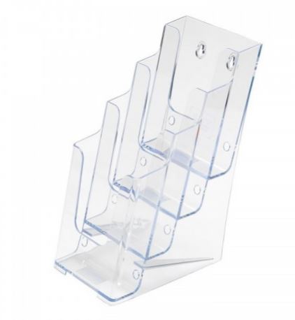 PORTAFOLLETOS A5 VERTICAL 4 ALTURAS SOBREMESA PACK 10