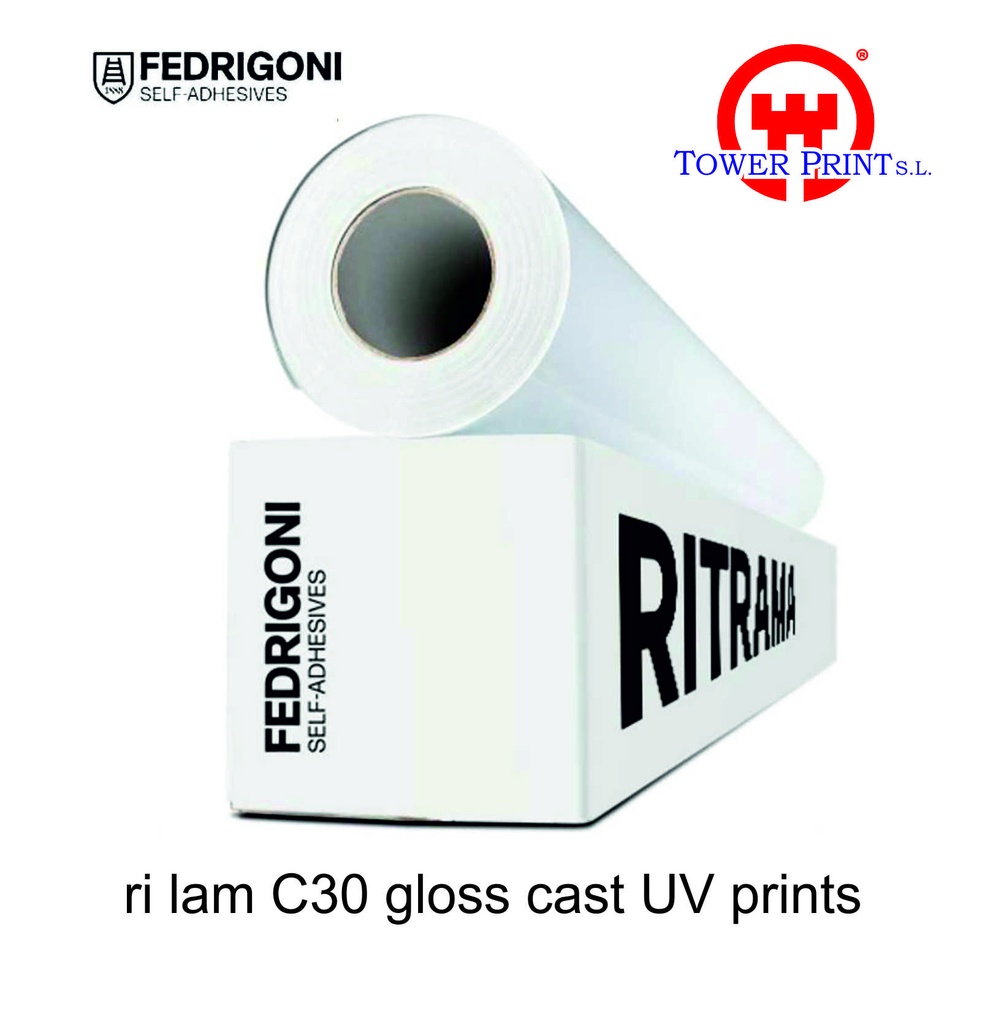 RI.JET 30 FLEXILAM LAMINADO CAST BRILLO UV PRINTS 13181, 137 X 50