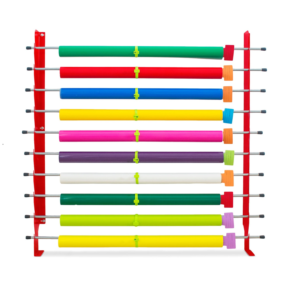 SOPORTE DE PARED WALL RACK PARA 10 ROLLOS DE HASTA 162 CMS