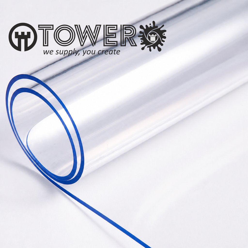 TAPETE DE CORTE GOMA 0.5 MM. TRANSPARENTE 1.50 mts. mt. lineal.