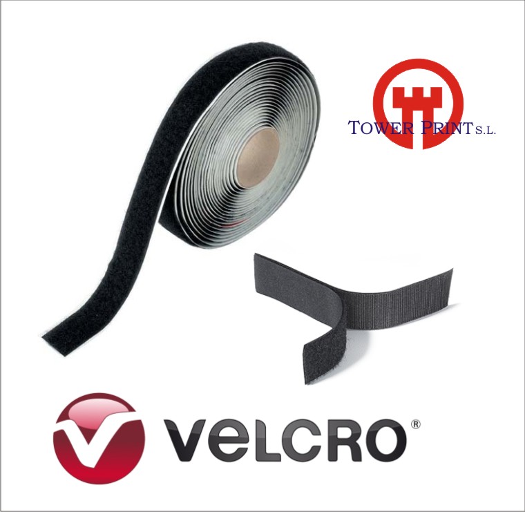VELCRO ADHESIVO NEGRO MACHO 38 MM X 25 MTS