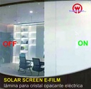 LAMINA OPACANTE ELECTRONICA E-FILM KIT COMPLETO MUESTRA 60X80 CMS, TRAFO Y MANDO.