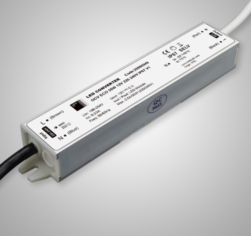 ALIMENTADOR LEDIT OCV ECO 12V. 30 W IP67, UND. ( REF. 620980040 )