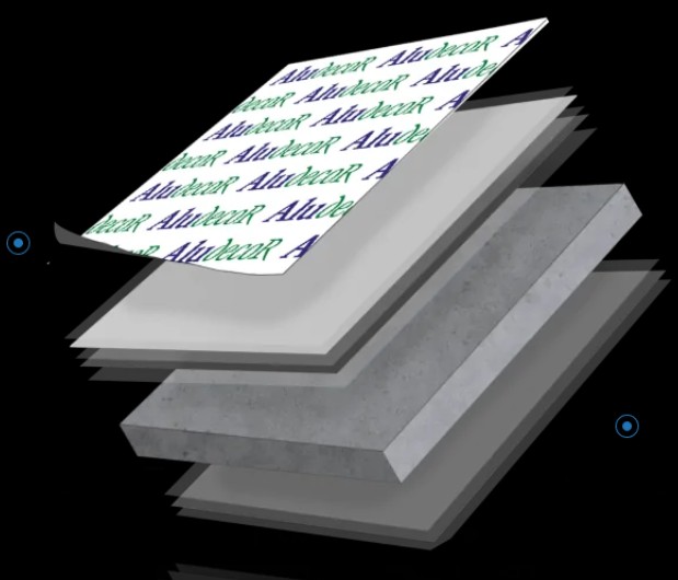 PANEL SANDWICH ALUMINIO 3 MM BLANCO MATE/BLANCO BRILLO 0.3mm (PLEGAR) ALUDECOR 3050X1500,und