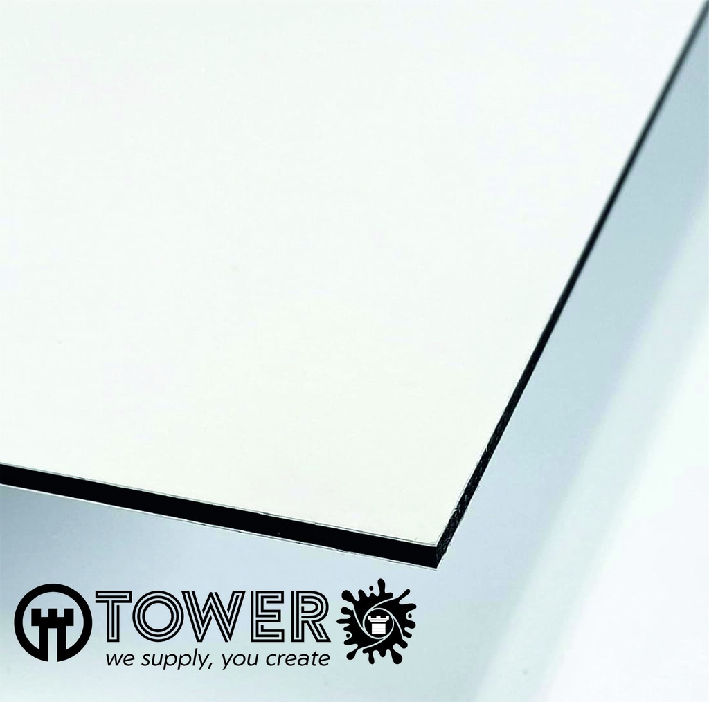 PANEL SANDWICH ALUMINIO 3 MM BLANCO MATE/BLANCO BRILLO 0.3mm (PLEGAR) ALUDECOR 3050X1500,und