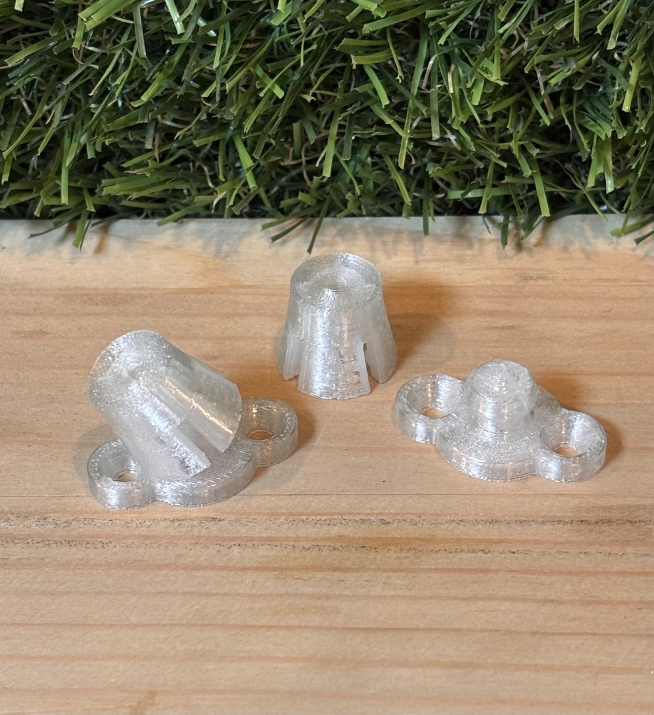 TAQUITO CLIP SEPARADOR PET PARA LETRA CORPOREA 15 MM PARA ENCOLAR O ATORNILLAR, PACK 50 UND (uso interior o exterior)