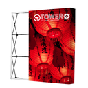 DISPLAY POP UP TEXTIL VELCRO 1 CARA 5 X 3 MODULOS BLACK STRUCT (gráfica de 3700 x 2250 mm )