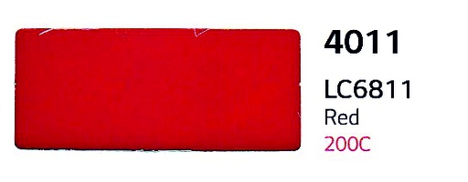 [LG6811] HI-CAL LX 6/7 AÑOS TRASLUCIDO LT4011/401B ROJO 122, ml