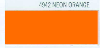 [.19TRP4942] .POLI-FLEX TURBO NEON NARANJA FLUO VINILO TEXTIL 050X25, ml