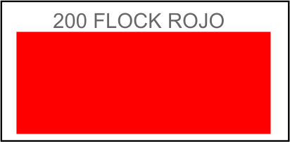 [19TRP200] POLI-FLOCK 200 TUBITHERM ROJO 050, ml