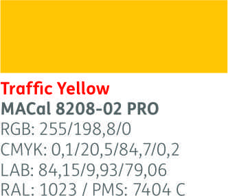 [.42820802] .VINILO MAC MATE 8208-02 AMARILLO TRAFICO 123,ml