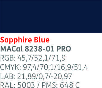 [.42823801] .VINILO MAC MATE 8238-01 AZUL ZAFIRO  123,ml