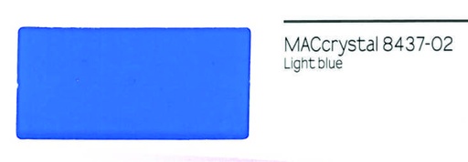 [.42843702] .VINILO MACrystal 8437-02 AZUL CLARO TRANSPARENTE 123x25, ml