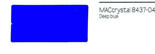 [.42843704] .VINILO MACrystal 8437-04 AZUL PROFUNDO TRANSPARENTE 123x25, ml