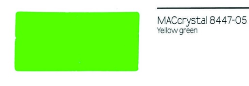 [.42844705] .VINILO MACrystal 8447-05 VERDE AMARILLO TRANSPARENTE 123x25, ml