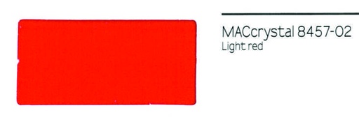 [42845702] VINILO MACrystal 8457-02 ROJO CLARO TRANSPARENTE 123x25, ml