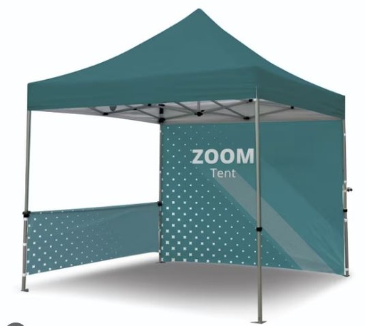 [TAZTENT3X3ECO/FULL] CARPA ZOOM TENT ECO DE 3 X 3 MTS CON TECHO + 3 PAREDES BLANCO