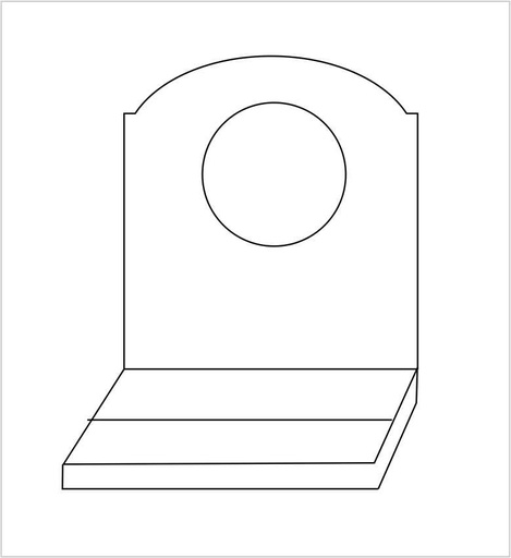 [72COLGTRP] COLGADOR PARA VARILLA TRANSPARENTE 10 UNIDADES 87.4100