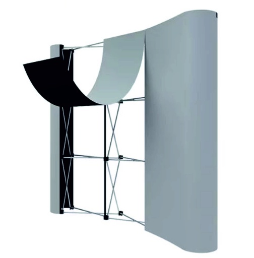 [TA1032] DISPLAY POP UP 3X3 RECTO 1 CARA PARA PANEL MAGNETICO