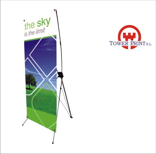 [TA1016/4] DISPLAY X BANNER ALUMINIO VORTEX 1.80 X 0.80