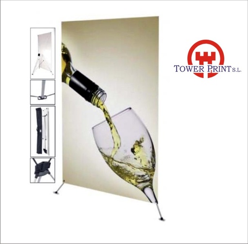 [TA1016/3] DISPLAY X BANNER VALORIA 1.98 X 1.20 MTS