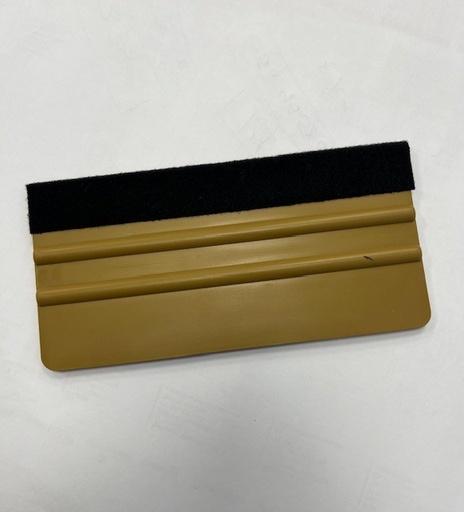 [96700706] ESPATULA PLASTICO XXL ORO DE 15 CMS CON FIELTRO