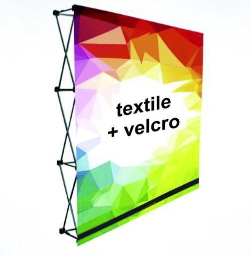 [11SOL001] IMPRESION DIGITAL EN TELA PARA DISPLAY POP UP 3X3 CON VELCRO