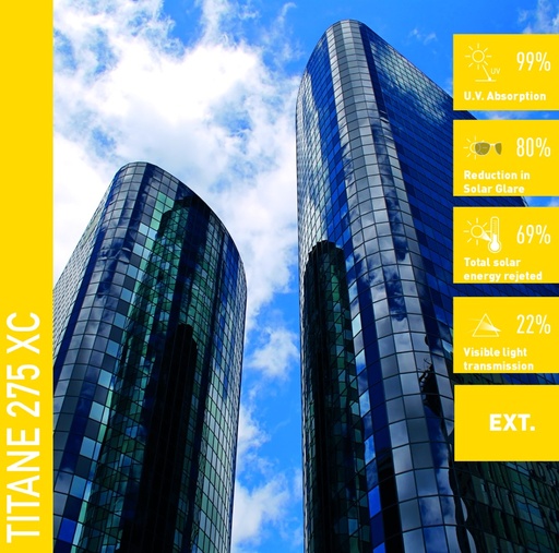 [167TITAN275XC] LAMINA SOLAR EXTERIORES SOLAR SCREEN TITANE 275XC 1.52 M.L.