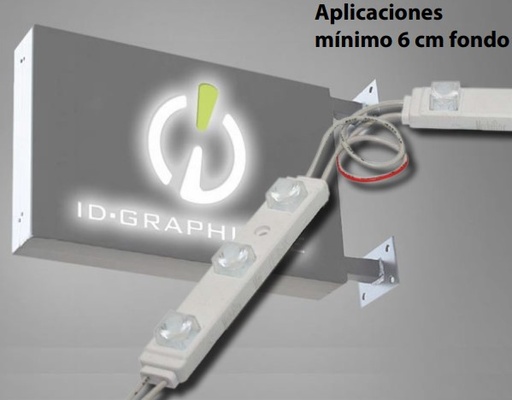 [GTMBMINI220WDL] LED DE ILUMINACON PERIMETRAL MODULBOX MINI BLANCO LUZ DIA / 25 MODULOS 1.8W 12v.