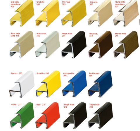 [91MALU123NM] MARCO ALUM. NEGRO MATE BARRA DE 3 MTS.PACK 10 UND.