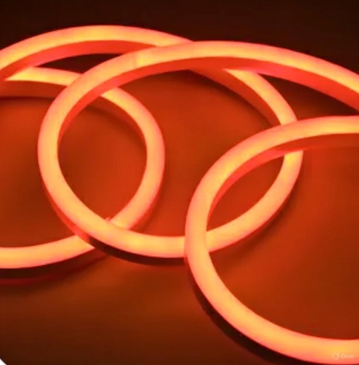 [GTNEONFLEXNA] NEONLED ECO NARANJA 6 MM DIAMETRO, 12V. ROLLO DE 25 MTS. M.L.