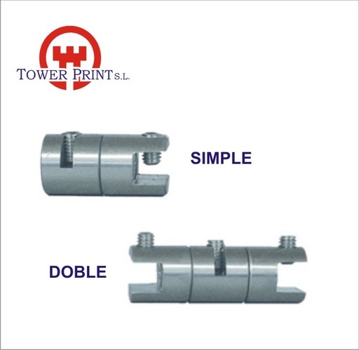 [1062034] PINZA FIJA 8mm  PLATA MATE.und.2034