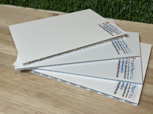 [PPALV3020/5] POLIPROPILENO ALVEOLAR BLANCO 3050 X 2050 X 5MM (1300 grs m2) 