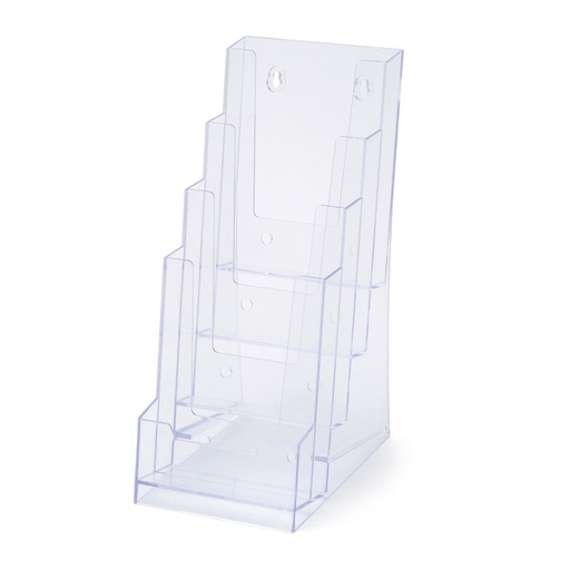 [TA4C210] PORTAFOLLETOS 1/3 DE A4 VERTICAL 4 ALTURAS SOBREMESA PACK 10