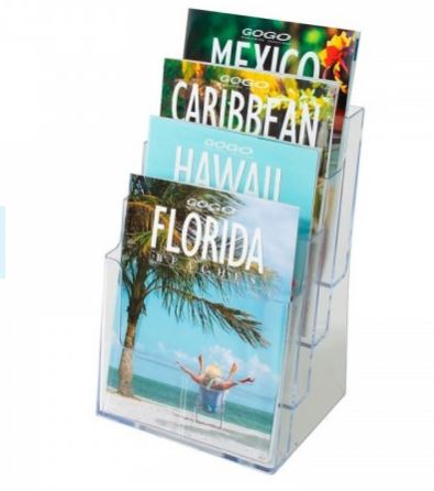 [TA2C230] PORTAFOLLETOS A4 VERTICAL 3 ALTURAS SOBREMESA PACK 10