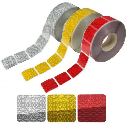 [ORVC104SEGWH] REFLECTANTE VEHICULOS CONTORNO SEGURIDAD ORACAL HOMOLOGADO VC-104 BLANCO 50mmx50m (SEGMENTADA)